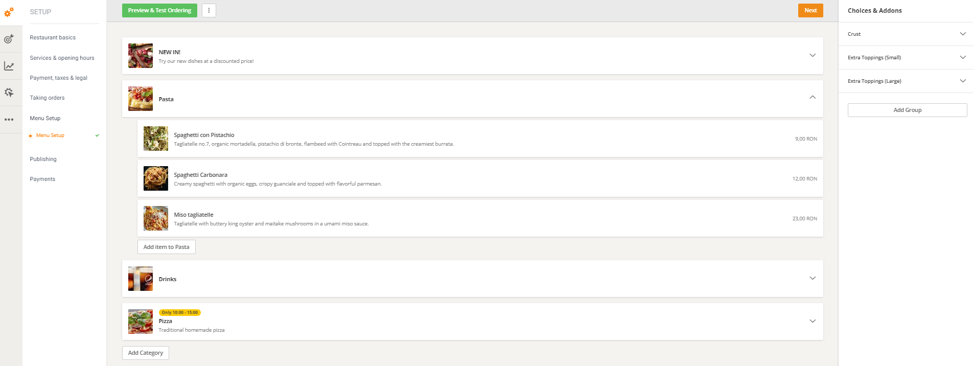 How to Create a Website for an Online Food Ordering System