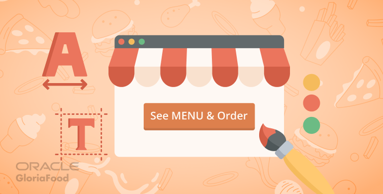 how to customize the online ordering button